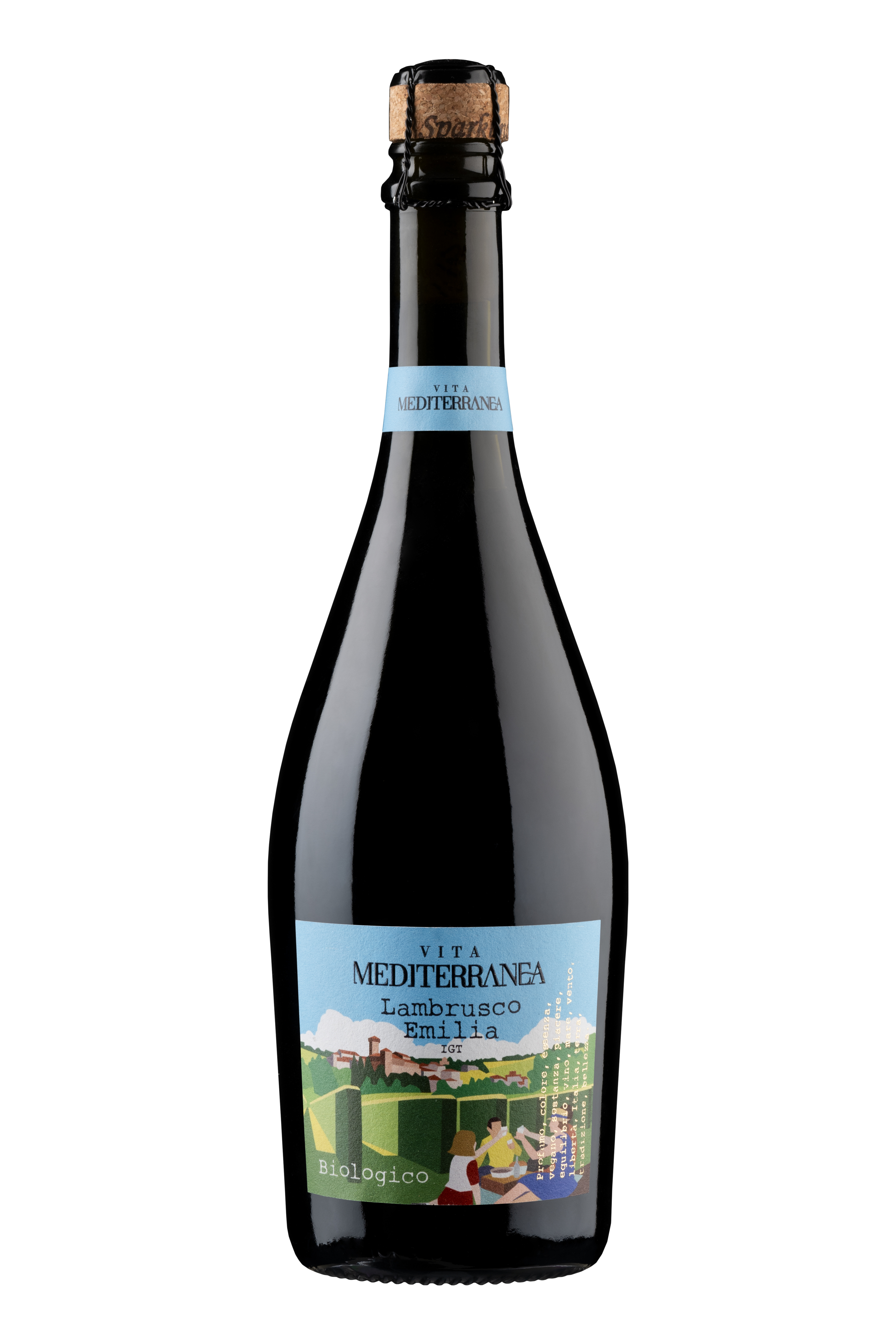 Lambrusco Emilia Igt Semisecco Vino Biologico - Rosso - 750 Ml