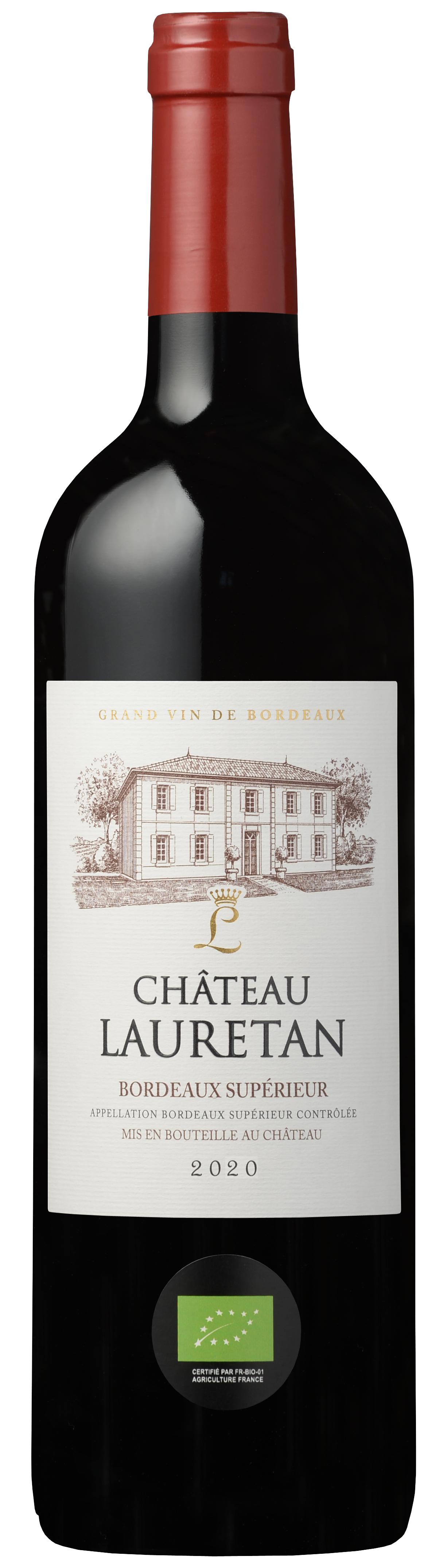Chateau Lauretan Aoc Bordeaux Superieur Bio - Rosso - 2020 - 750 Ml