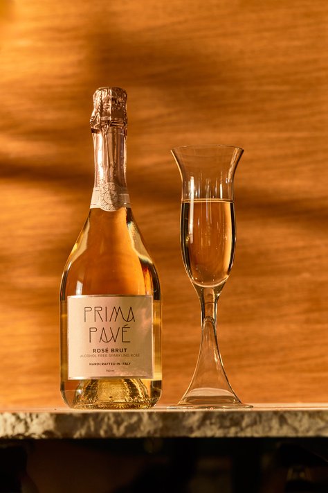 PRIMA PAVÉ Rosé Brut Spumante Zero Alcol