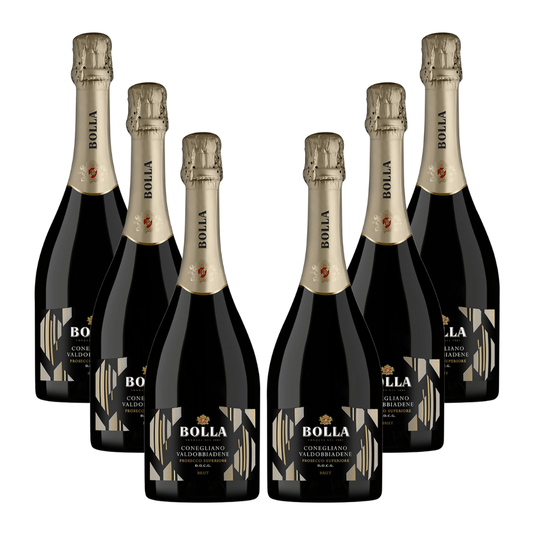 6 bottiglie PROSECCO Superiore DOCG Conegliano Valdobbiadene Brut