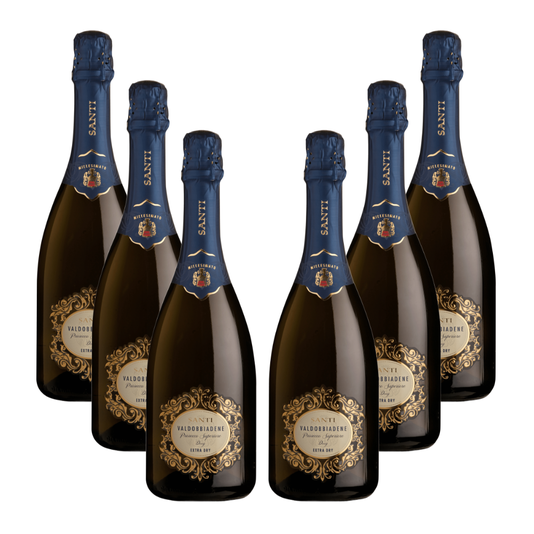 6 bottiglie Prosecco Extra dry Santi